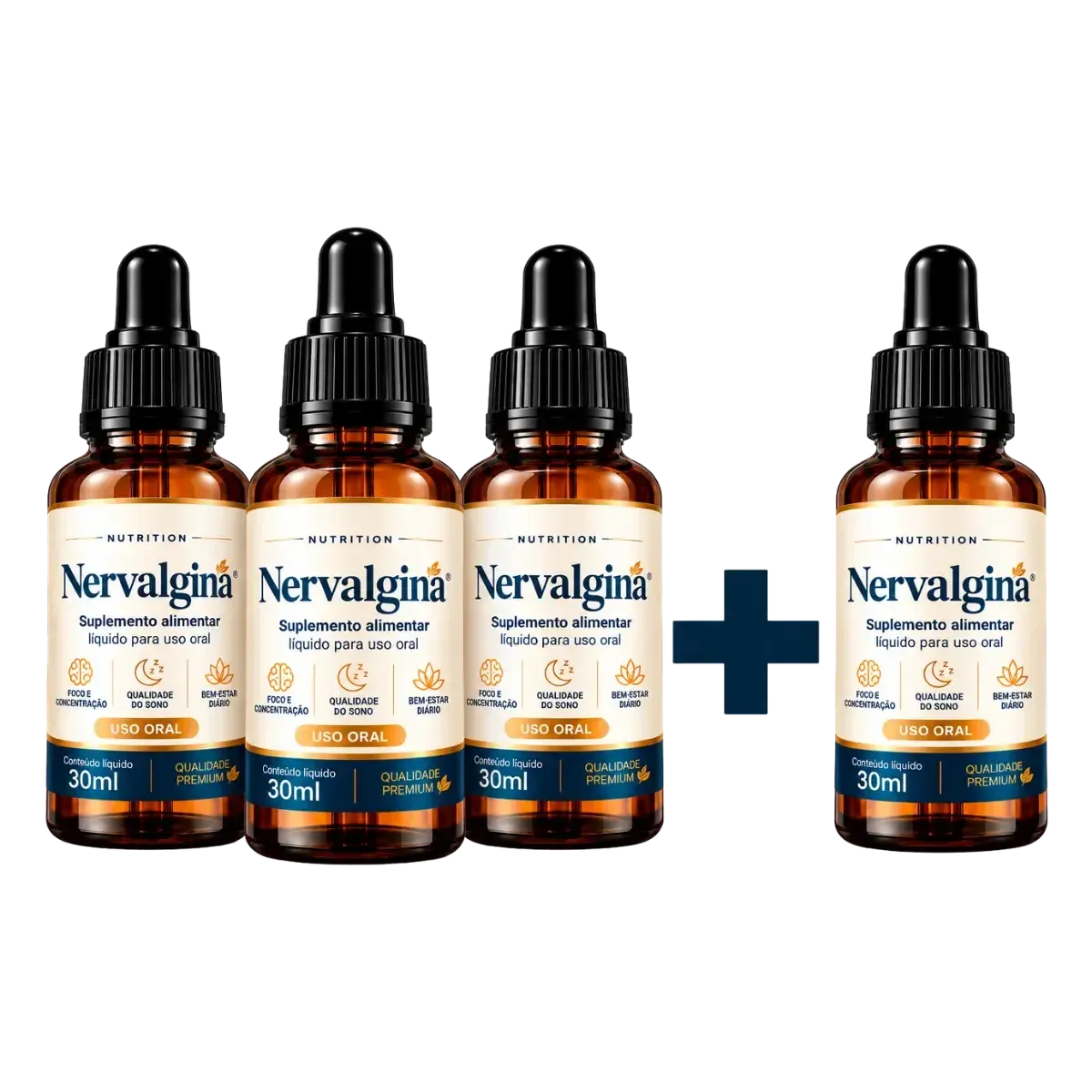 Oferta Nervalgina com 4 frascos de 30 ml